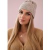 Svetlobéžová dámska čiapka