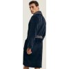 Henderson Klasický tmavomodrý pánsky župan Nocturn so šálovým golierom