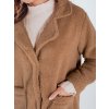 Camel dámsky oversize teddy kabát