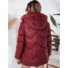 Vínová dámska zimná prešívaná bunda SALVONA