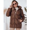 Hnedá dámska zimná prešívaná bunda SALVONA