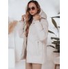 Smotanová dámska zimná prešívaná bunda SALVONA