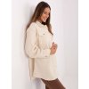 Smotanová dámska košeľová bunda