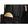 Rovicky Čierny dámsky elegantný batoh s vreckami