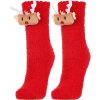 Moraj Červené dámske vianočné ponožky