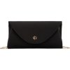 Rovicky Čierna elegantná listová kabelka