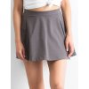 (Veľ. L) Šedá dámska sukňa krátka