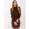 Dámsky tmavohnedý oversized sveter