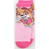 Svetloružové dievčenské protišmykové ponožky Paw Patrol - Skye