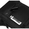 Peterson Čierny priestranný vodeodolný cestovný batoh s priestorom pre notebook (Veľkosť ONE SIZE)