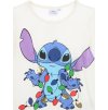 Biele hrejivé dievčenské tričko Christmas Stitch
