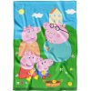 Detská farebná fleecová deka Peppa Pig