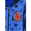 Modrý chlapčenský župan s hviezdami Spider-Man