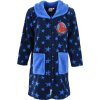 Tmavomodrý chlapčenský župan s hviezdami Spider-Man