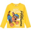 Žlté chlapčenské tričko Paw Patrol - Chase s dlhým rukávom