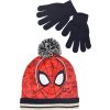 Marvel Spiderman červeno-čierny zimný set čiapky a rukavíc