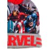 Marvel warm Avengers červeno-sivá chlapčenská čiapka s brmbolcom