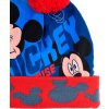 Disney warm Mickey Mouse modro-červená chlapčenská čiapka s brmbolcom