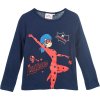Miraculous Ladybug and Cat tmavo modré dievčenské tričko