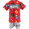 Červeno-sivá súprava s potlačou Marvel Avengers