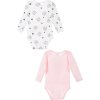 Ružovo-biely set body - Mária