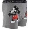 Sivé pánske boxerky Mickey Mouse - 2 ks