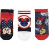 Trojbalenie ponožiek pre bábätká Minnie Mouse - červená/biela/modrá