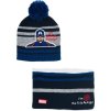 Pruhovaný set čiapky a nákrčníka Captain America
