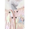 Disney Frozen Ružová teplá zimná bunda s holo efektom