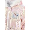 Disney Frozen Ružová teplá zimná bunda s holo efektom