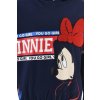 Bavlnená tmavomodrá dievčenská mikina Minnie Mouse