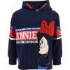 Bavlnená tmavomodrá dievčenská mikina Minnie Mouse