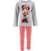 Sivo-červené dievčenské pyžamo Disney Minnie Mouse