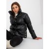 Čierna bunda so sťahovacou šnúrkou (Veľkosť S/M)