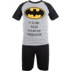Šedo-čierne krátke pánske pyžamo Batman