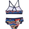 Modré dvojdielne plavky Minnie Mouse s volánikmi