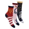Trojbalenie dievčenských ponožiek Harry Potter - červená/ružová/čierna