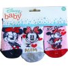 Dievčenské Minnie ponožky - ružová/biela/ružová