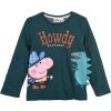 Zelené tričko s dlhým rukávom Peppa Pig