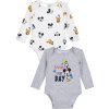 Sivo-biely set bodýček Mickey Mouse