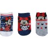 Dievčenský set ponožiek Minnie Mouse - biela/modrá/sivá