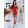 Červené dámske elegantné šaty