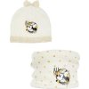 Smotanový set čiapky a nákrčníka Minnie