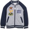 Super Girls dievčenská sivá mikina na zips