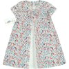 Nat & Tom divčenské biele šaty s kvetinovým vzorom
