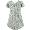 NAT&TOM Dievčenské sivé šaty s kvetinovým vzorom
