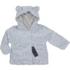 Emoi dievčenská modrá teplá bunda s kapucňou