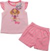 Tlapková patrola dievčenská ružová súprava tričko+kraťasy