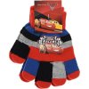 Autá - červené pruhované chlapčenské rukavice