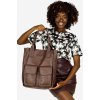 MARCO MAZZINI Tmavohnedá shopper bag s vreckami